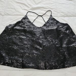 Glamorous Black Sequin Camisole